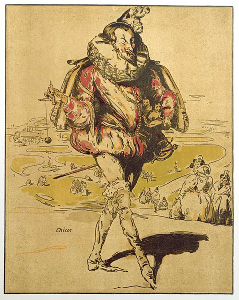 Chicot, illustration from Characters of Romance, first published 1900 à William Nicholson