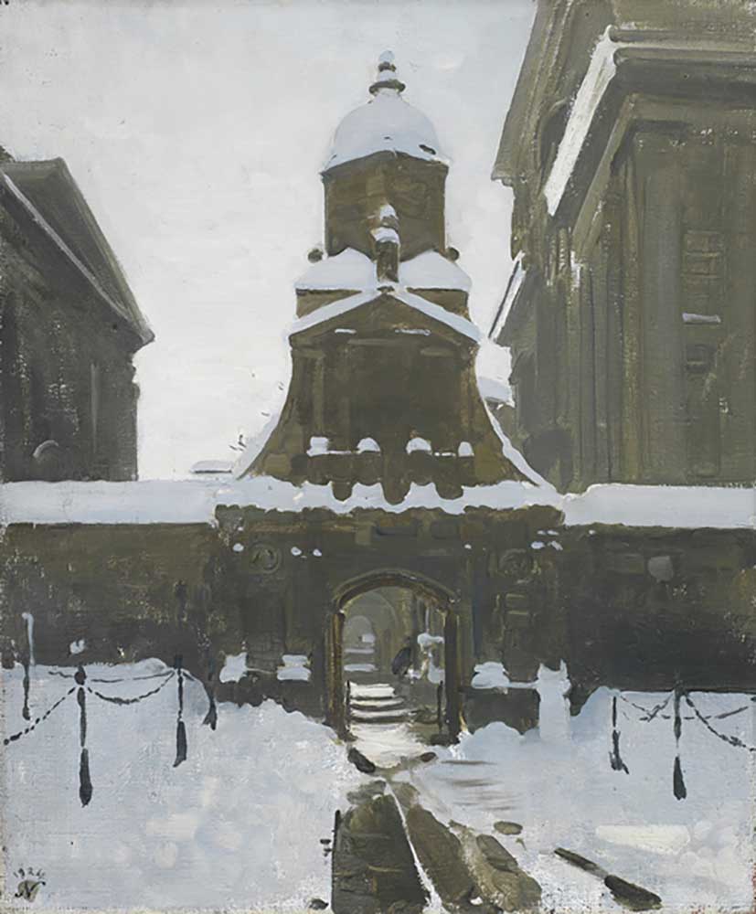 The Gate of Honour under Snow, 1924 à William Nicholson