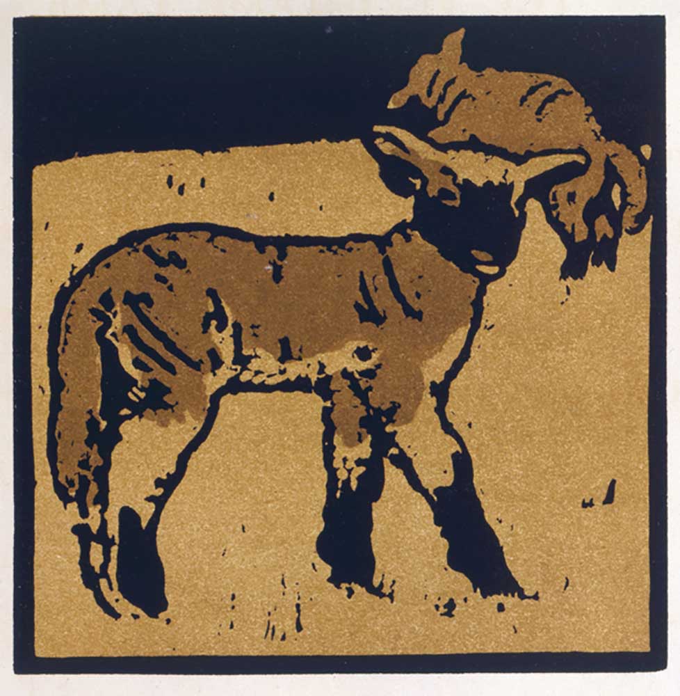 The Very Tame Lamb, from The Square Book of Animals, published by William Heinemann, 1899 à William Nicholson