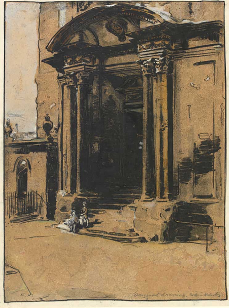 The Doorway of the old Ashmolean Museum, Oxford à William Nicholson