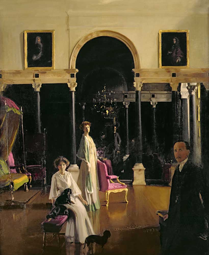 Group portrait of the family of the Earl of Plymouth à William Nicholson