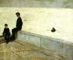 Boys on a Pier, 1909