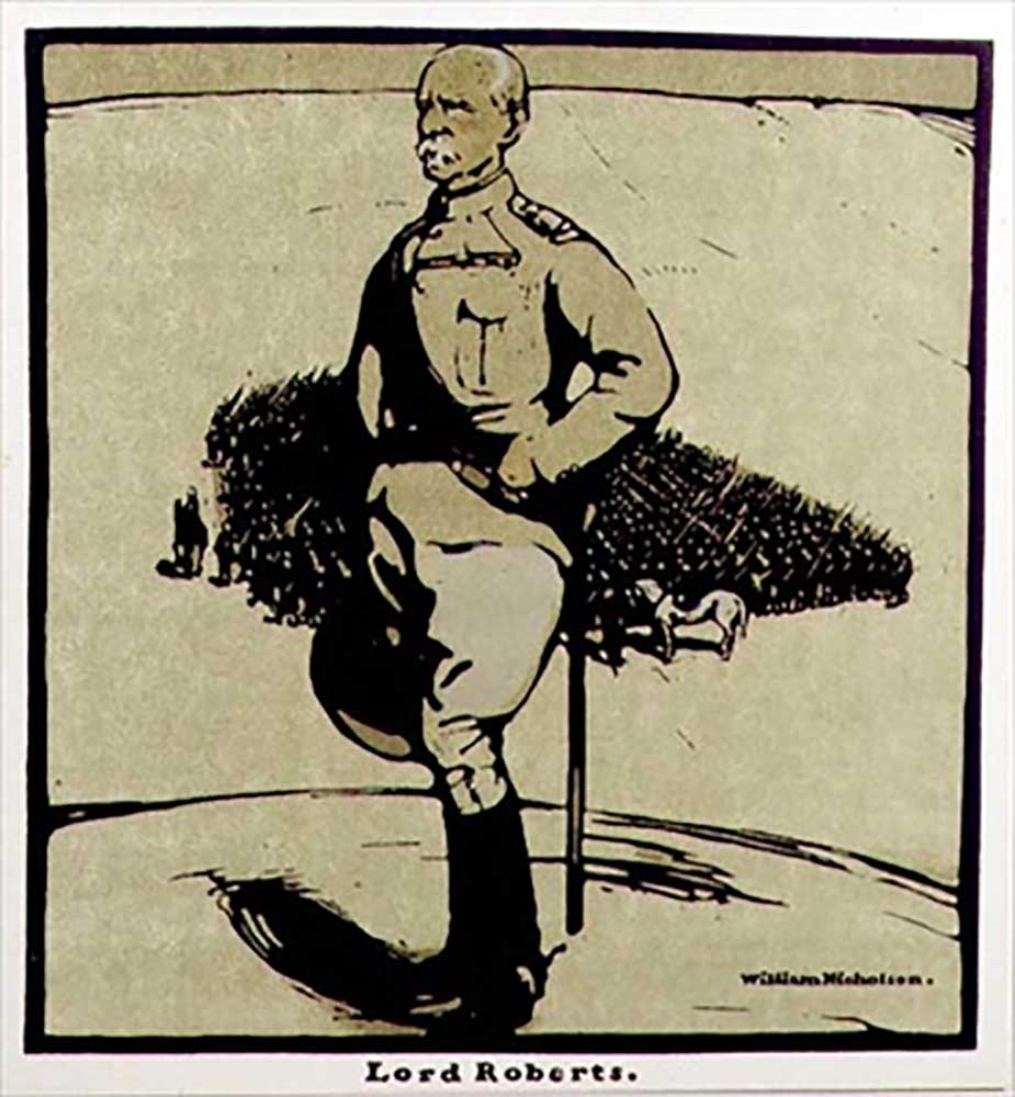 Lord Roberts, from Twelve Portraits, first published by William Heinemann, 1899 à William Nicholson