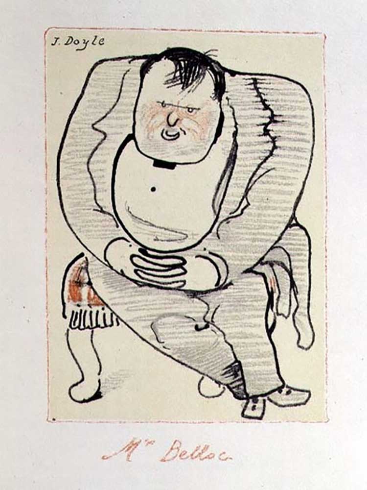 Mr Belloc, illustration from The Winter Owl, published by Cecil Palmer, London, 1923 à William Nicholson