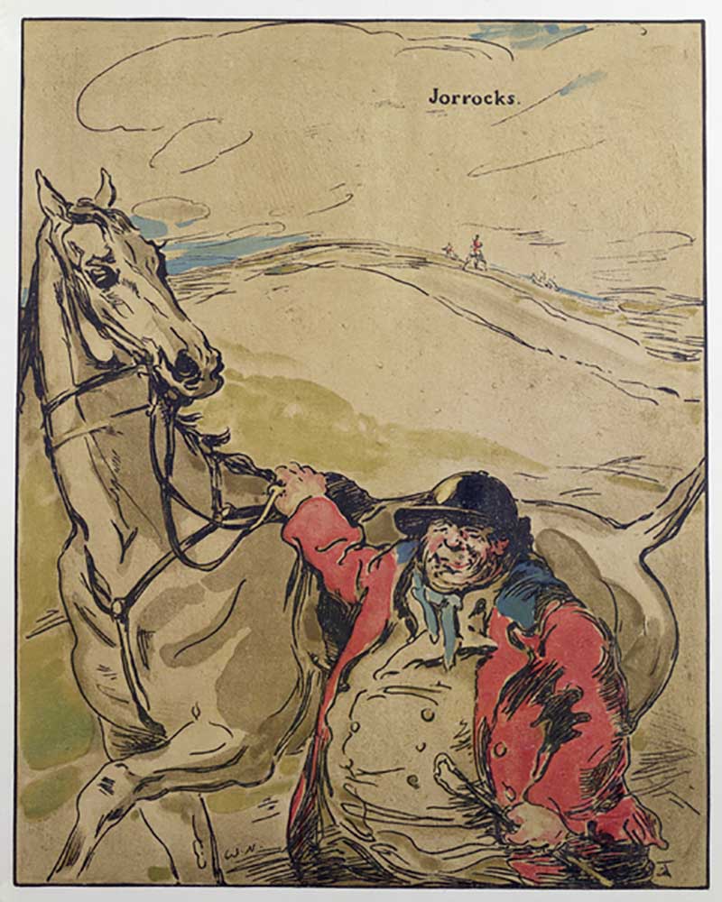 Mr Jorrocks, illustration from Characters of Romance, first published 1900 à William Nicholson