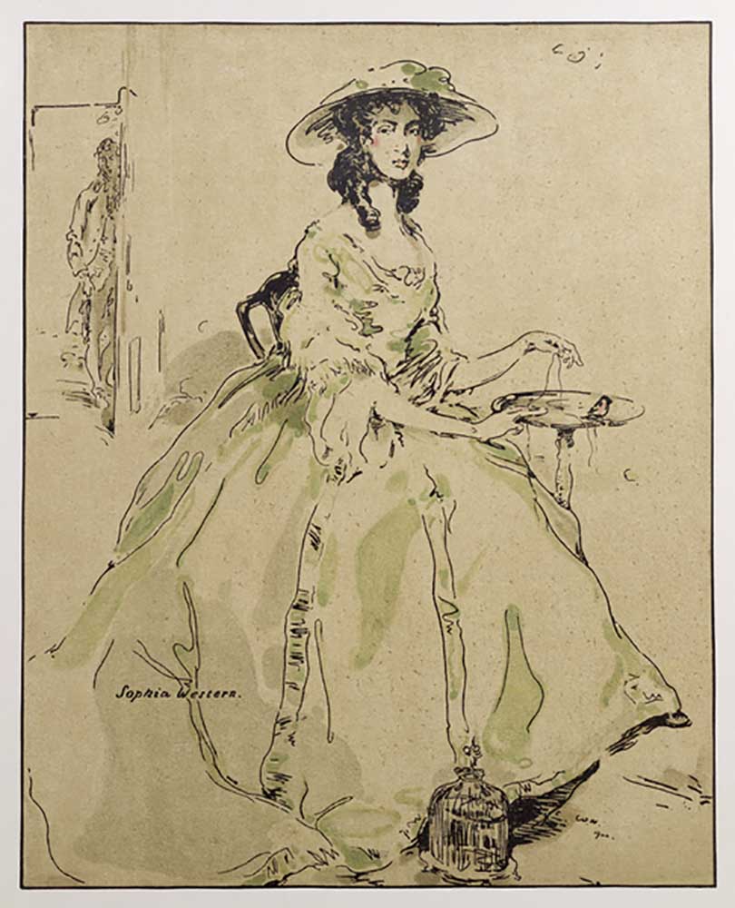 Sophia Western, illustration from Characters of Romance, first published 1900 à William Nicholson
