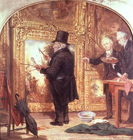 J. M. W.Turner (1775-1851) at the Royal Academy, Varnishing Day à William Parrott