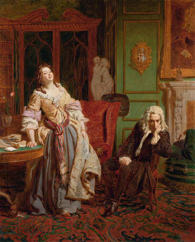 The Rejected Poet (panel) à William Powel Frith