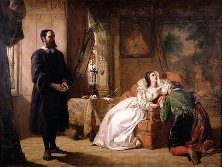 John Knox (1512-72) Reproving Mary, Queen of Scots (1542-87) à William Powel Frith