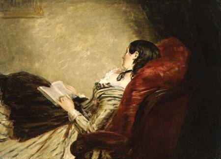 Sketch of the Artist's Wife Asleep in a Chair à William Powel Frith