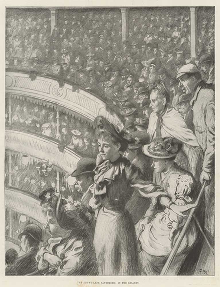 The Drury Lane Pantomime, in the Gallery à William Russell