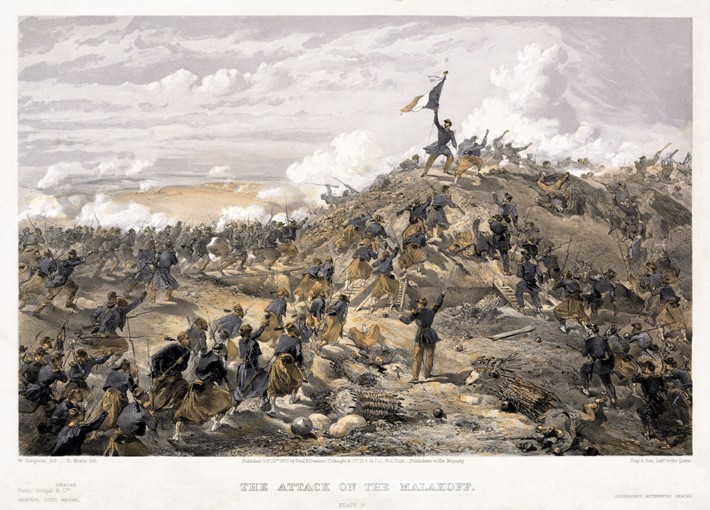 Attack on the Malakoff redoubt on 7 September 1855 à William Simpson