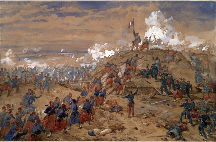 Attack on the Malakoff redoubt on 7 September 1855 à William Simpson