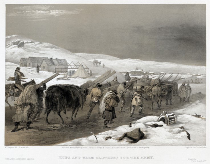 British troops on the road to Sevastopol à William Simpson