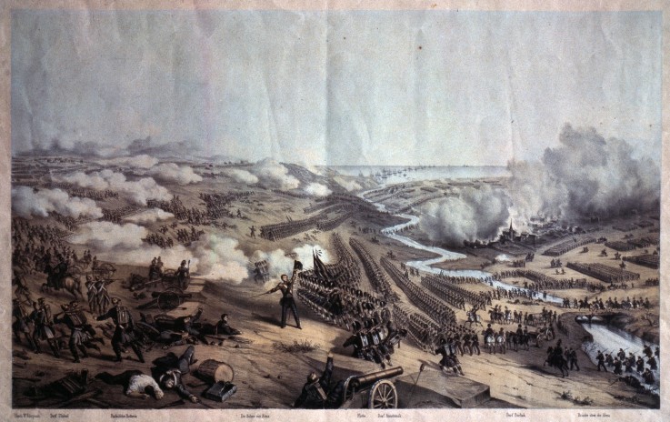 The Battle of the Alma on September 20, 1854 à William Simpson