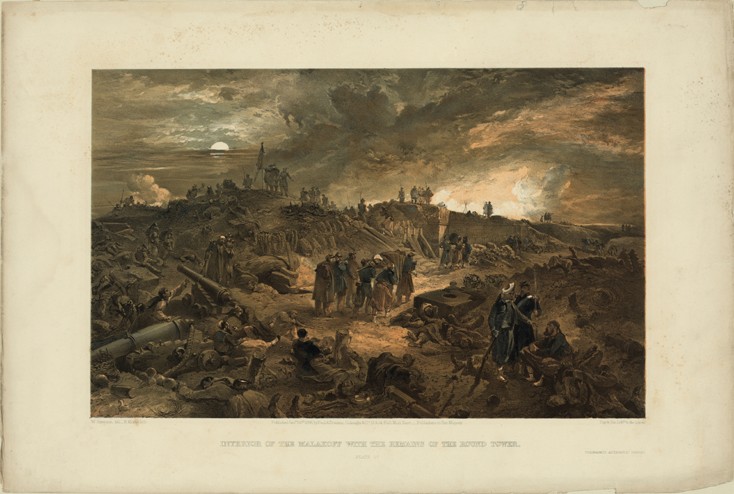 After the Taking of Malakoff on 8 September 1855 à William Simpson