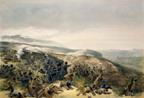Second Charge of the Guards at Inkerman, 5th November 1854, plate from 'The Seat of War in the East' à William Simpson