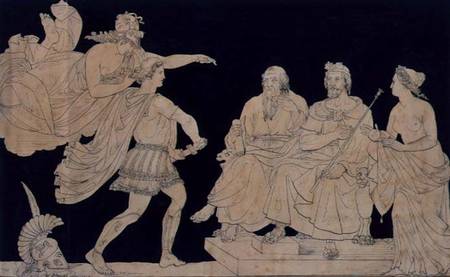 Achilles Restrained by Minerva from Rushing Upon Agamemnon à William Spence