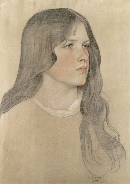 Portrait of a Girl à William Strang