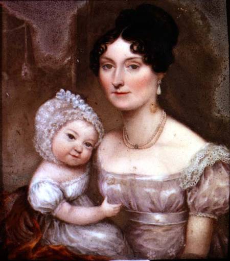 Lady FitzHerbert with one of her youngest children à William l'Ancien Corden