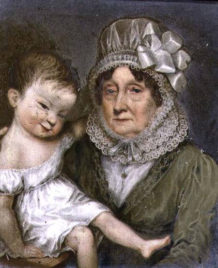 Mother of Agnes FitzHerbert with one of her grandchildren à William l'Ancien Corden