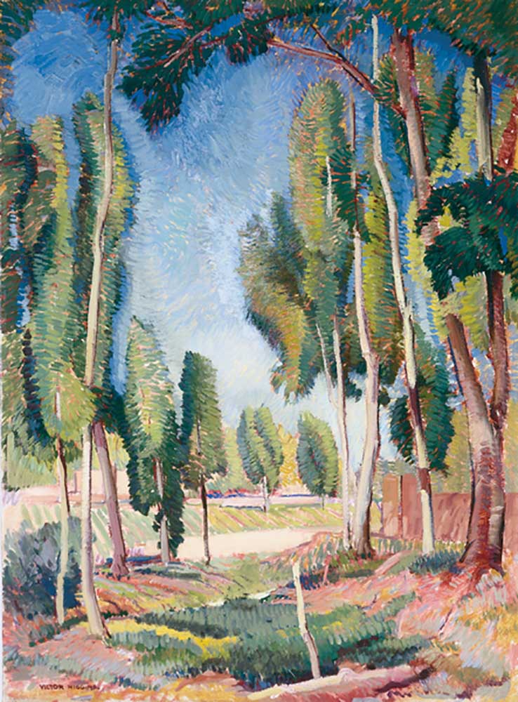Poplars and Young Fields, 1940s à William Victor Higgins