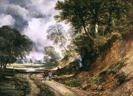 Gypsies Camping by a Path à William West