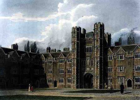 The Second Court of St. John's College, Cambridge, from 'The History of Cambridge', engraved by Jose à William Westall
