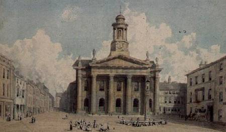 Sessions House and Market, Lancaster à William Westall