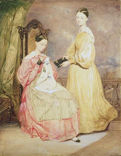 Portrait of Florence Nightingale (1820-1910) and her sister, Frances Partenope (d.1890) Lady Verney à William White