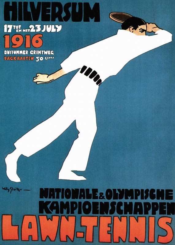 National & Olympic Campaigns - Lawn Tennis à Willy Sluiter
