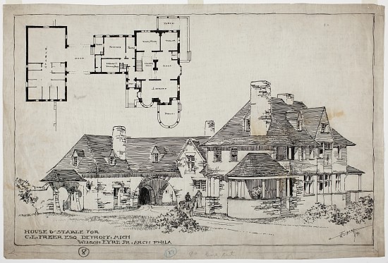 Freer Residence, House and Stable à Wilson Eyre