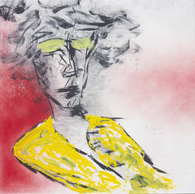 Woman in yellow dress à Eduard Wilting