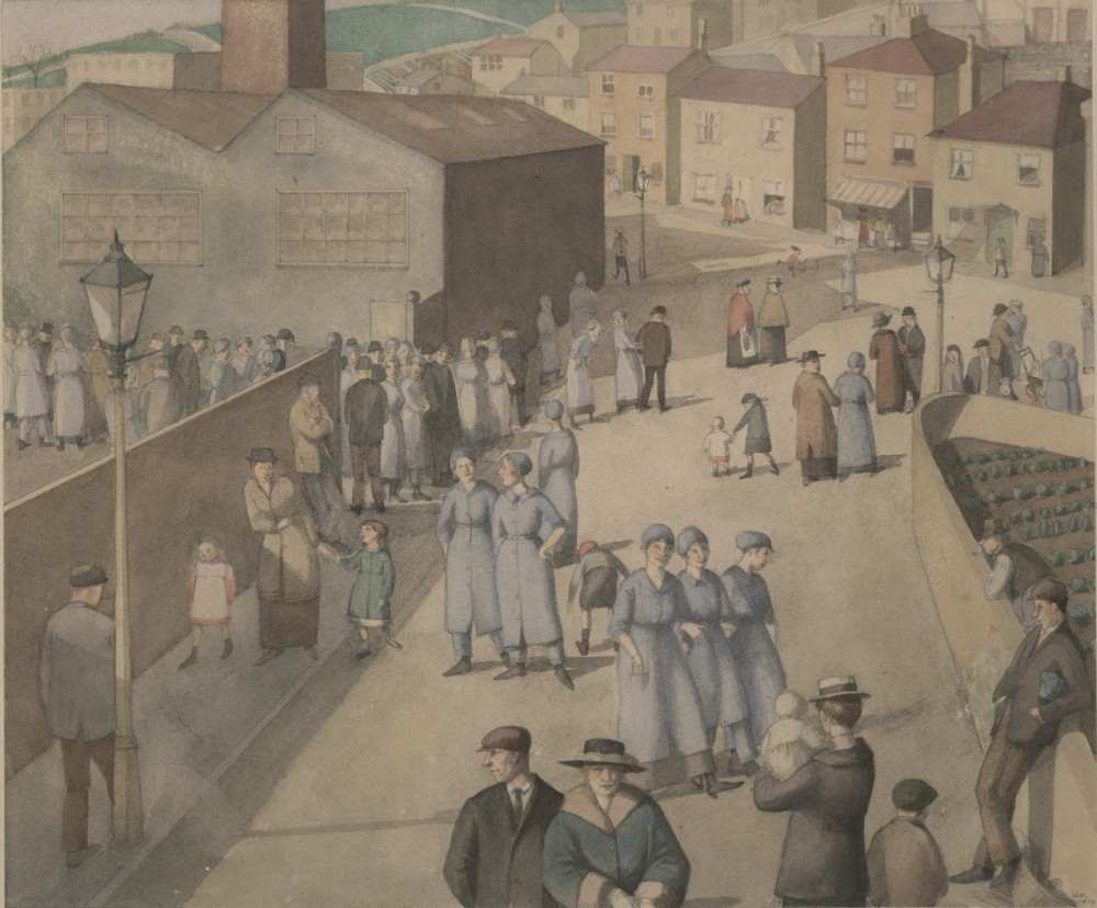 Leaving the Munitions Works à Winifred Knights