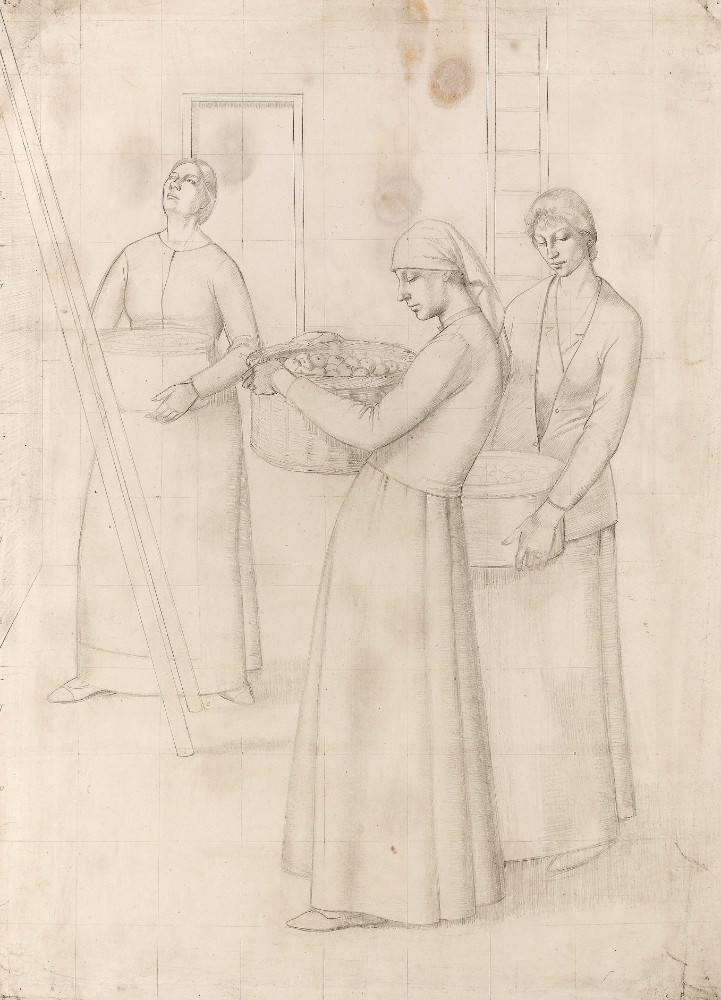 Study for Design for Wall Decoration à Winifred Knights