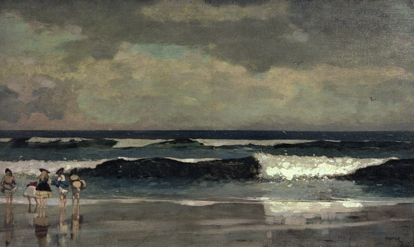 On the beach à Winslow Homer