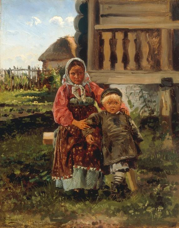 Village Children à Wladimir Jegorowitsch Makowski