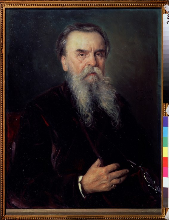 Portrait of the collector Ivan Tsvetkov (1845-1917) à Wladimir Jegorowitsch Makowski