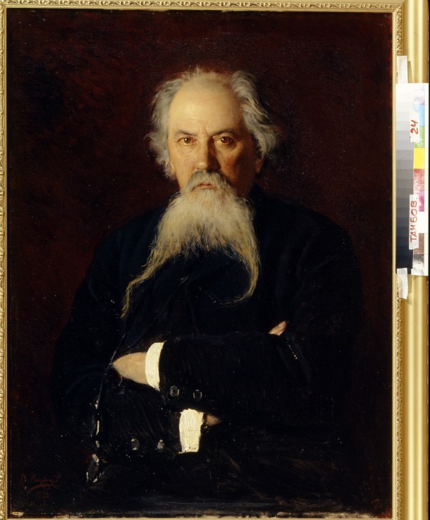 Portrait of the poet Alexey Zhemchuzhnikov (1821-1908) à Wladimir Jegorowitsch Makowski