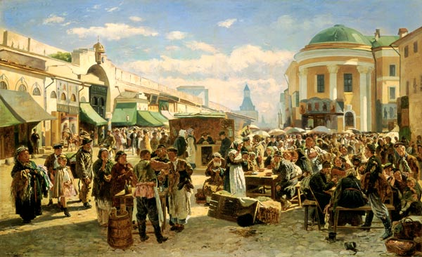 The Town Fair à Wladimir Jegorowitsch Makowski