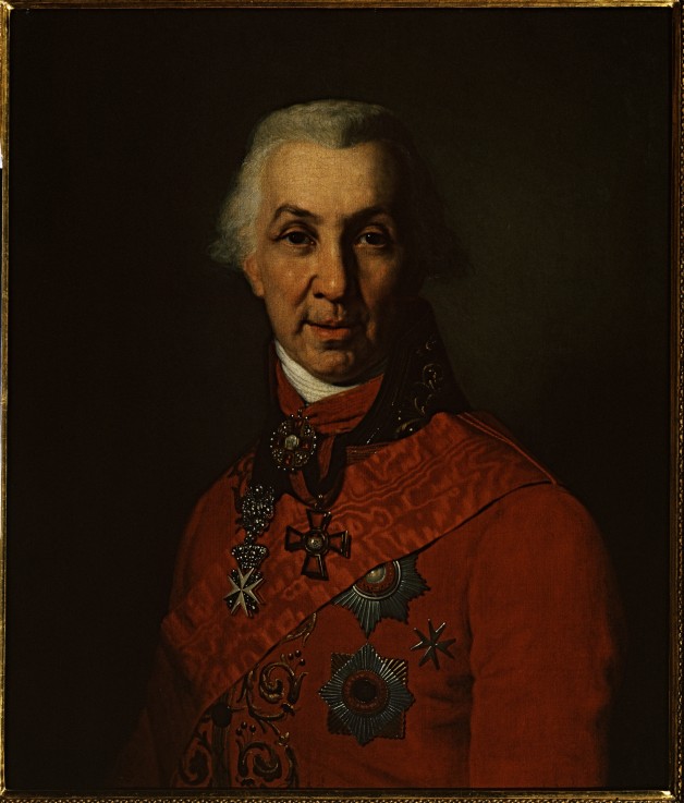 Portrait of the Poet Gavrila R. Derzhavin (1743-1816) à Wladimir Lukitsch Borowikowski