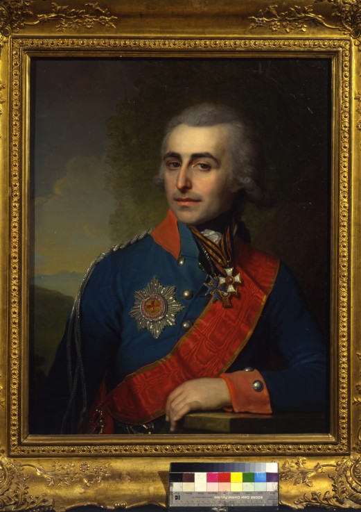 Portrait of the General-aide-de-camp Count Pyotr Tolstoy (1761-1844) à Wladimir Lukitsch Borowikowski