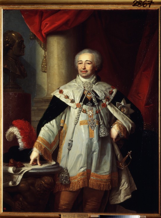 Portrait of the vice-chancellor Prince Alexander Kurakin (1752-1818) à Wladimir Lukitsch Borowikowski