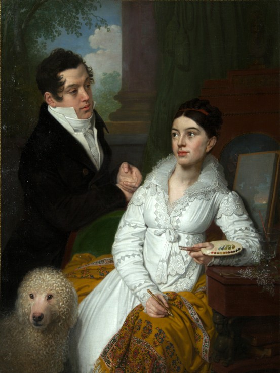 Portrait of Princess Alexandra and Prince Aleksey Lobanov-Rostovsky à Wladimir Lukitsch Borowikowski