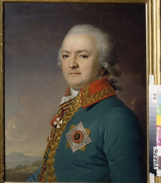 Portrait of Alexander Vasilyevich Polikarpov (1753-1811) à Wladimir Lukitsch Borowikowski