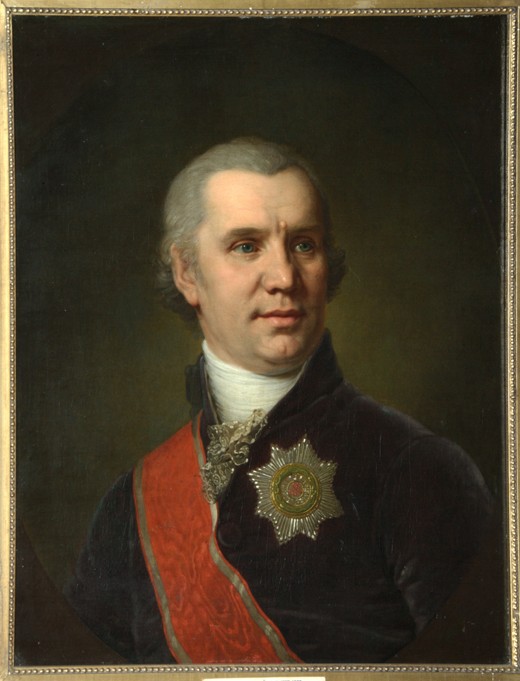 Portrait of Alexei Cyprian Rokosowski à Wladimir Lukitsch Borowikowski