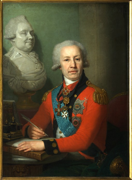 Portrait of baron Alexei Vasilyev à Wladimir Lukitsch Borowikowski