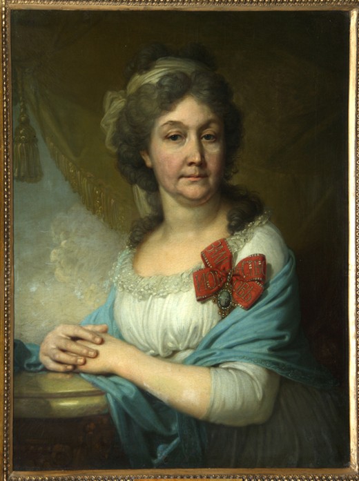 Portrait of baroness Varvara Vasilyeva à Wladimir Lukitsch Borowikowski