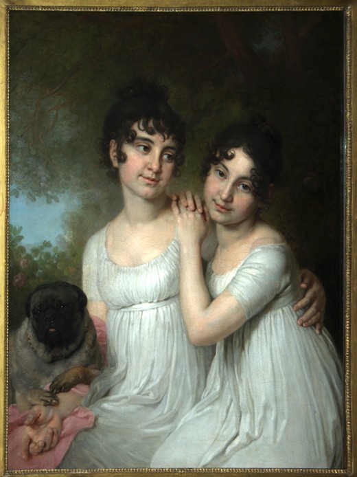 Portrait of Countesses E.A. and A.A. Kurakin à Wladimir Lukitsch Borowikowski