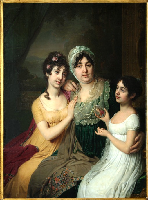 Portrait of Countess Anna Bezborodko with her daughters Lyubov and Cleopatra à Wladimir Lukitsch Borowikowski